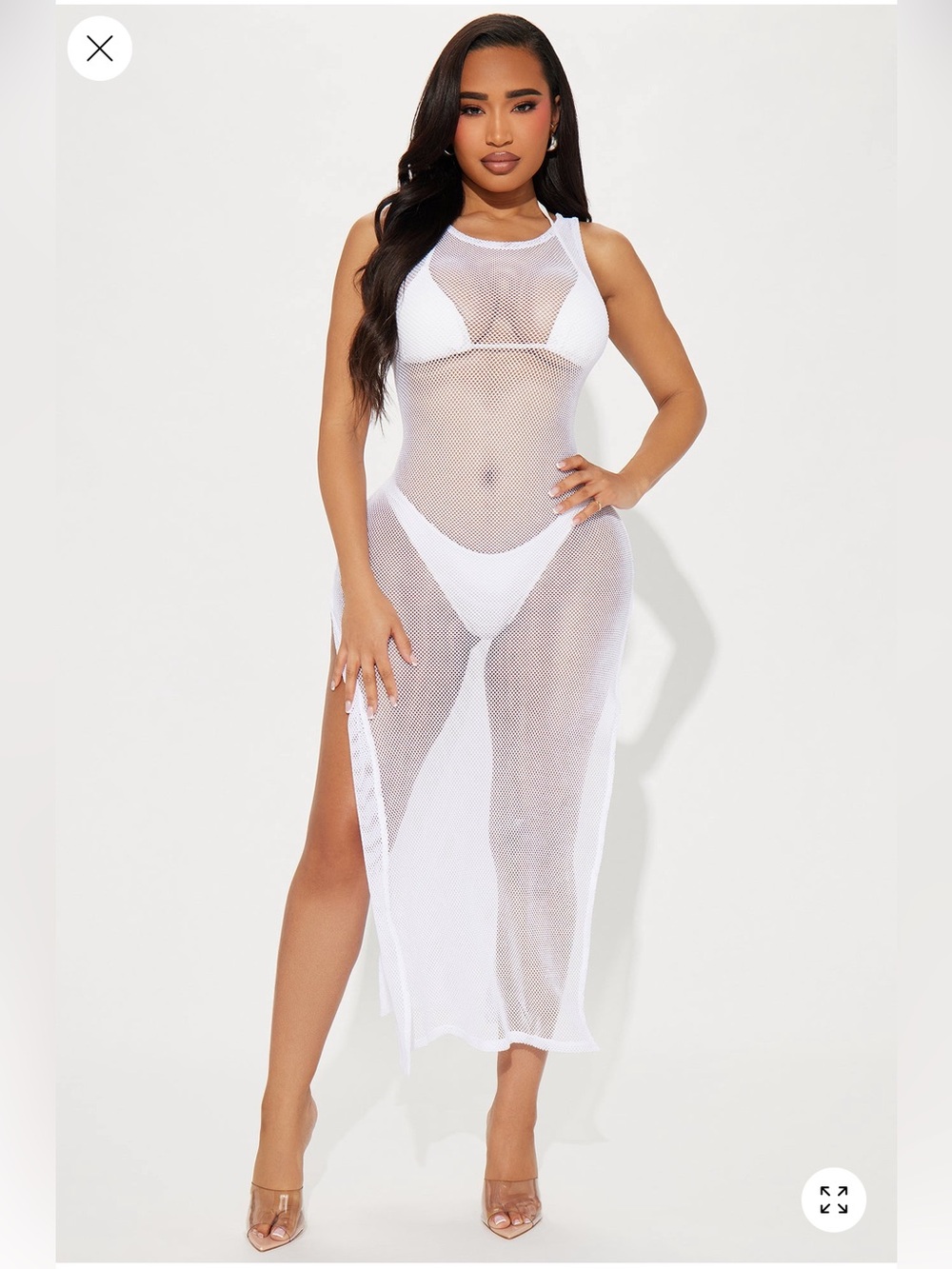 Fashion nova Fishnet Cover Up dress